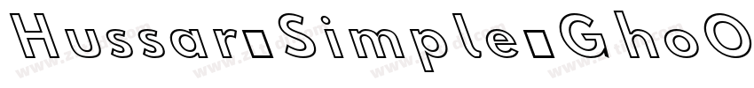 Hussar Simple GhoObl字体转换